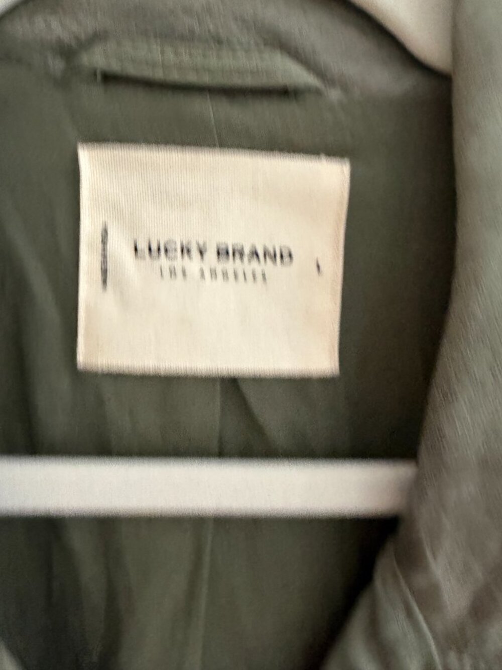 Lucky Brand Classic Leather Moto Jacket - Oil Green - Large - Picture 5 of 12